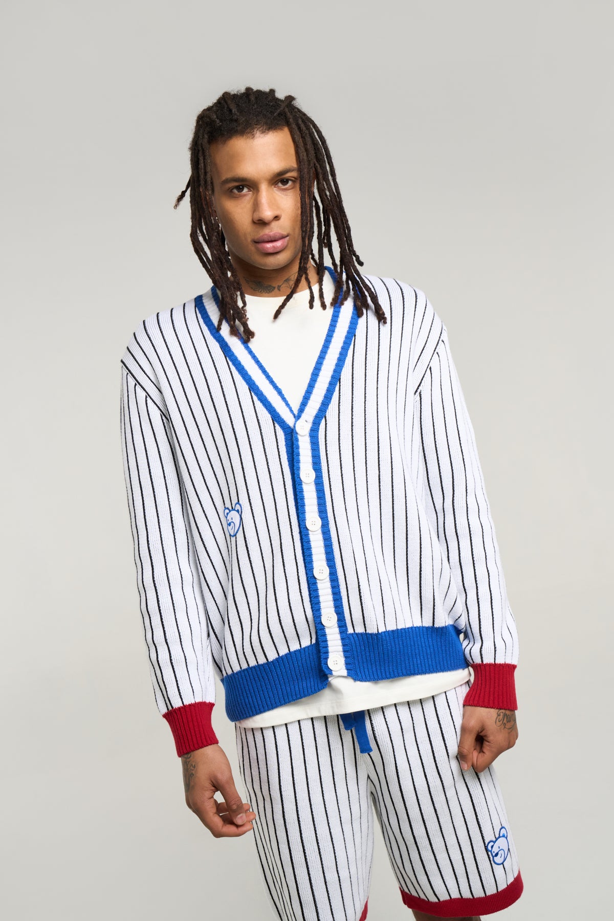 Blue Mascot Cardigan